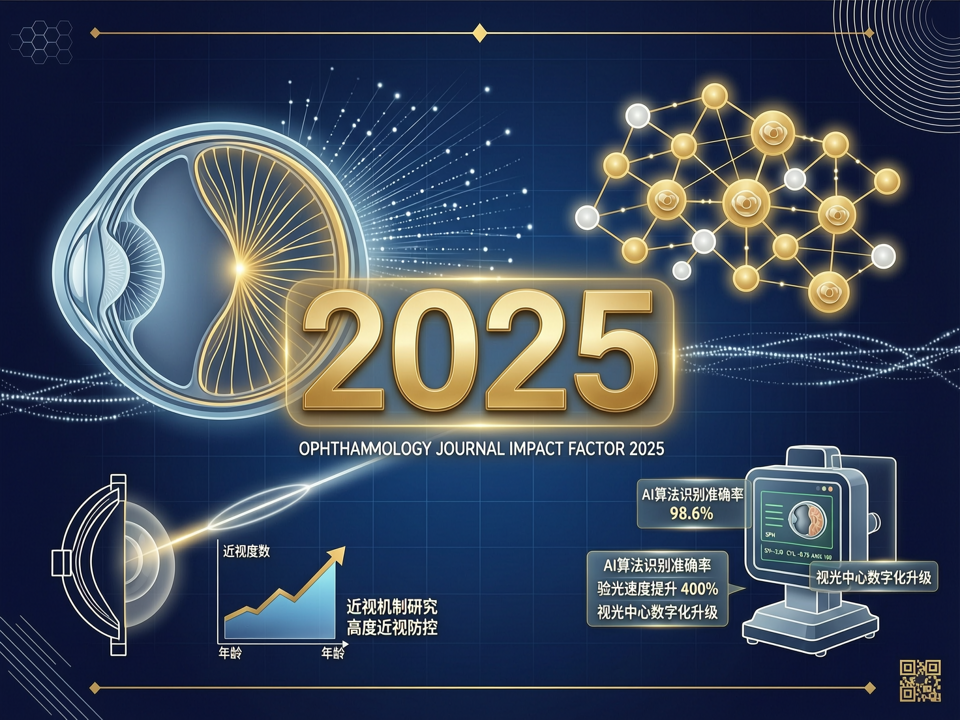 2025眼科期刊影响因子发布:近视机制与AI验光研究领跑学术热点