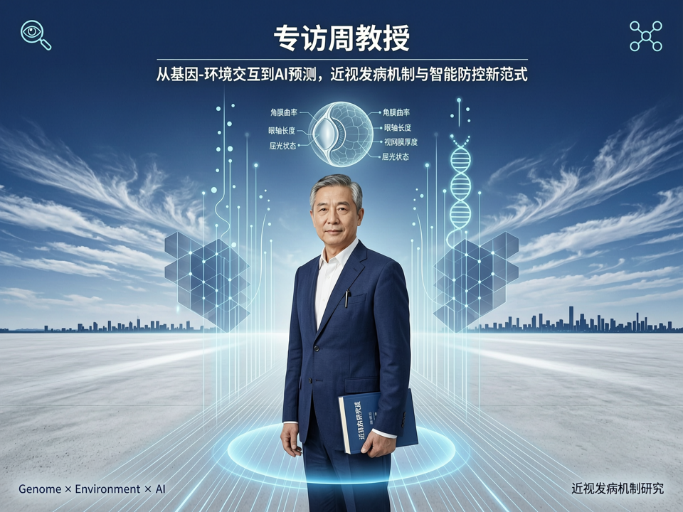 专访周教授:从基因-环境交互到AI预测,近视发病机制与智能防控新范式