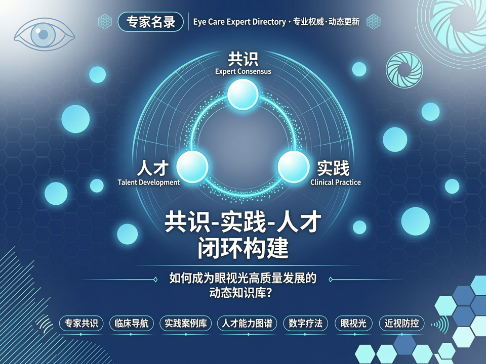 “共识-实践-人才”闭环构建:【专家名录】如何成为眼视光高质量发展的“动态知识库”?