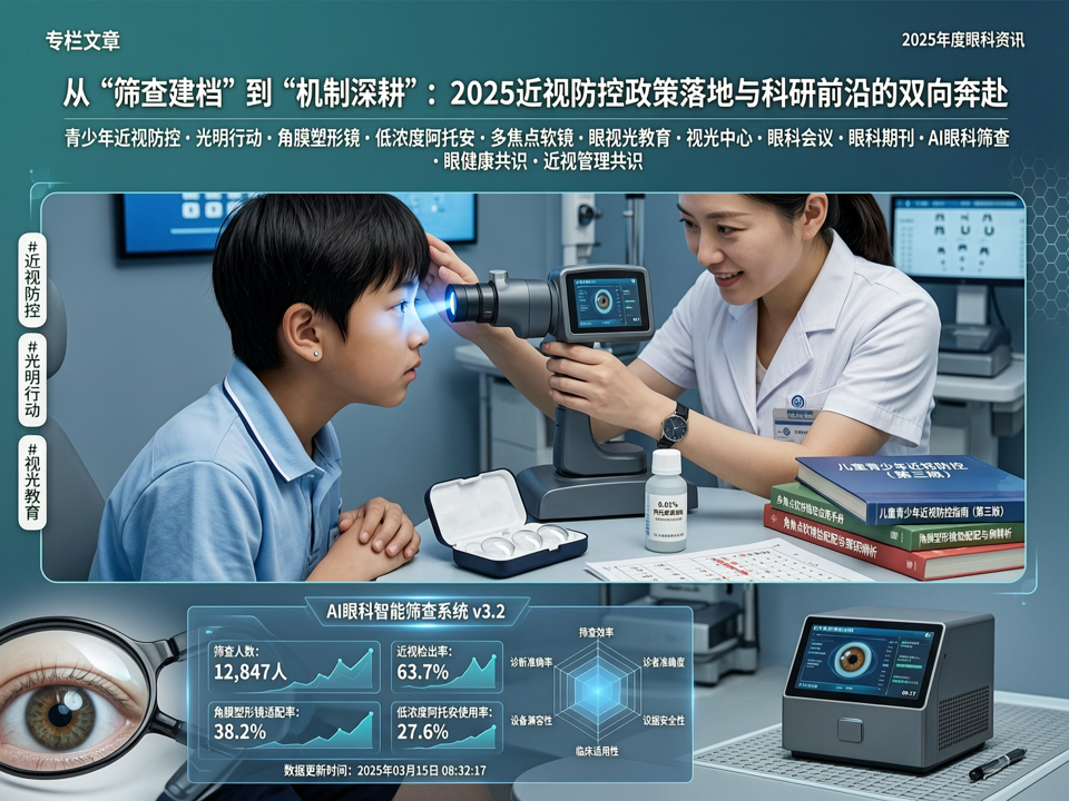 从“筛查建档”到“机制深耕”:2025近视防控政策落地与科研前沿的双向奔赴