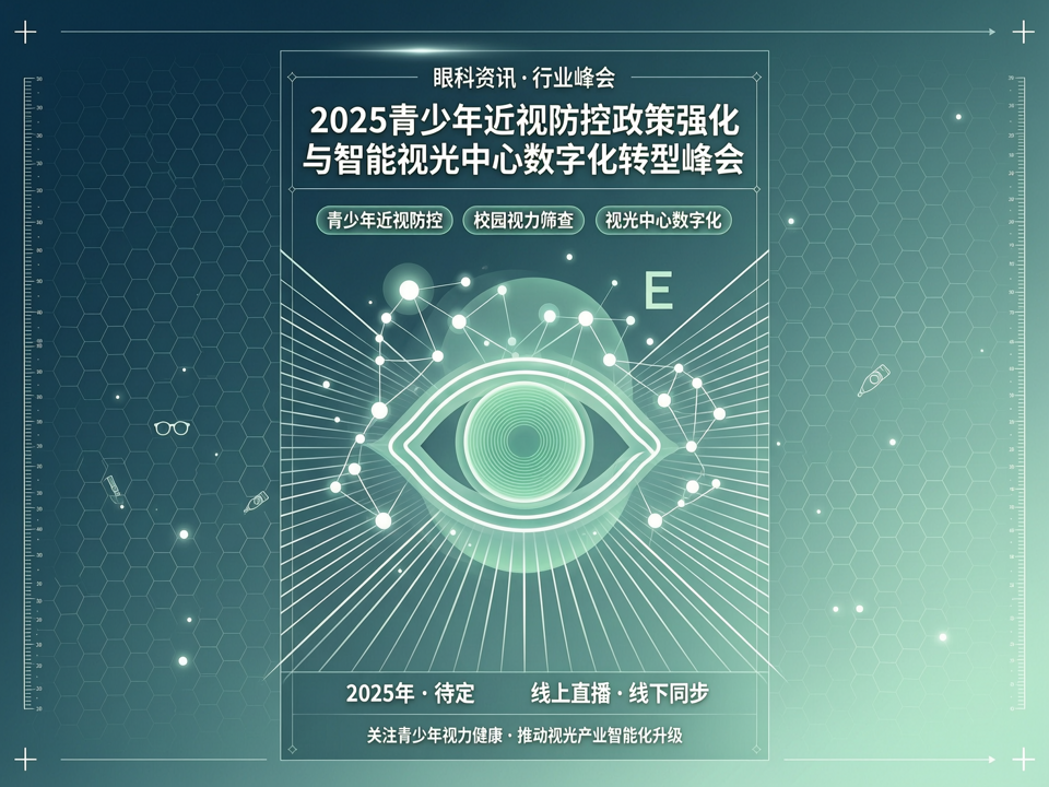 2025青少年近视防控政策强化与智能视光中心数字化转型峰会