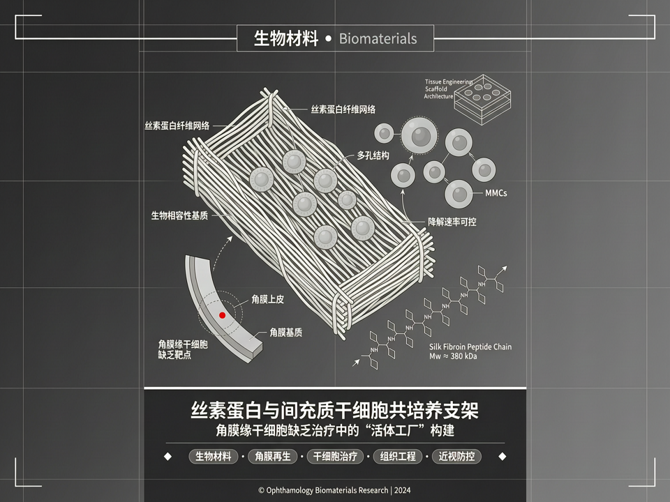 丝素蛋白与间充质干细胞共培养支架:生物材料在角膜缘干细胞缺乏治疗中的“活体工厂”构建