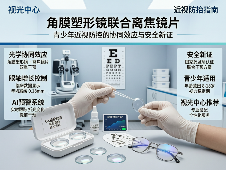 角膜塑形镜联合离焦镜片:青少年近视防控的协同效应与安全新证