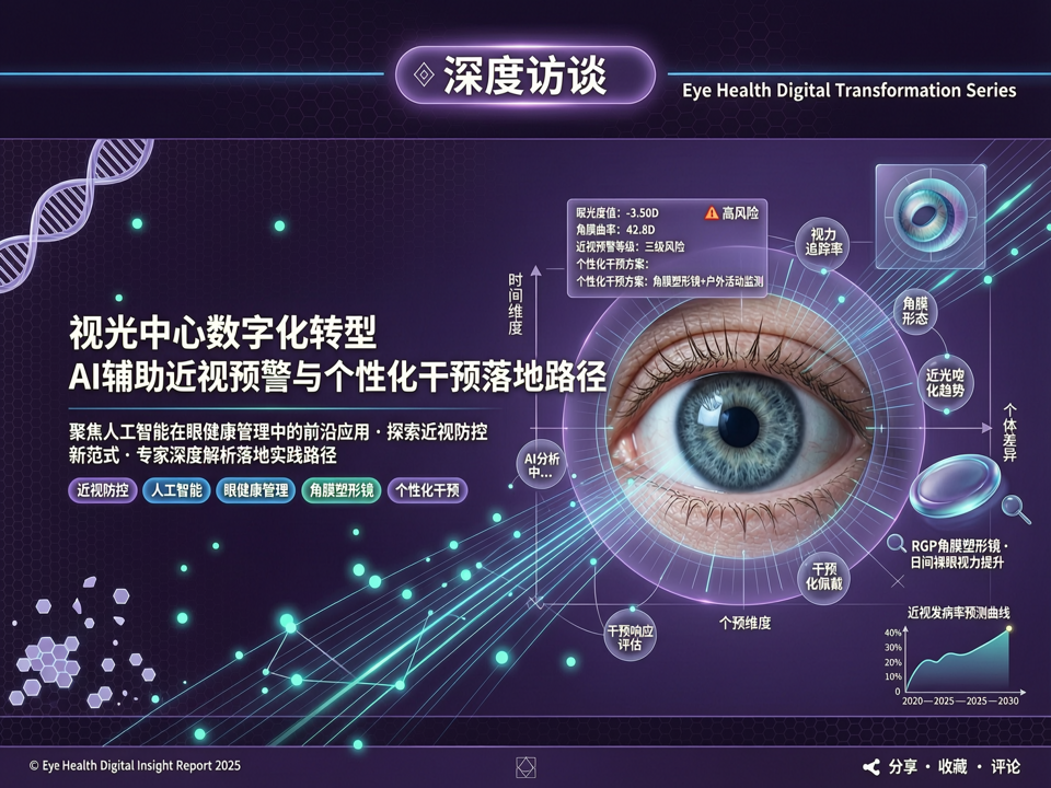 深度访谈 | 视光中心数字化转型:AI辅助近视预警与个性化干预的落地路径