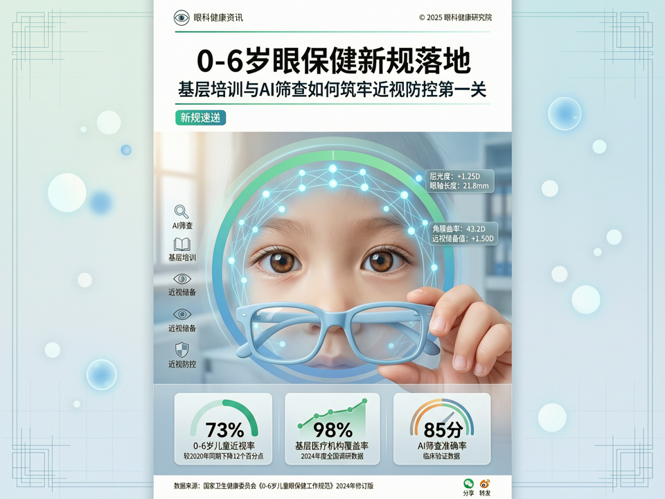0-6岁眼保健新规落地:基层培训与AI筛查如何筑牢近视防控第一关