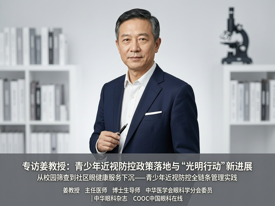 专访姜教授:青少年近视防控政策落地与“光明行动”新进展——从校园筛查到社区眼健康服务下沉