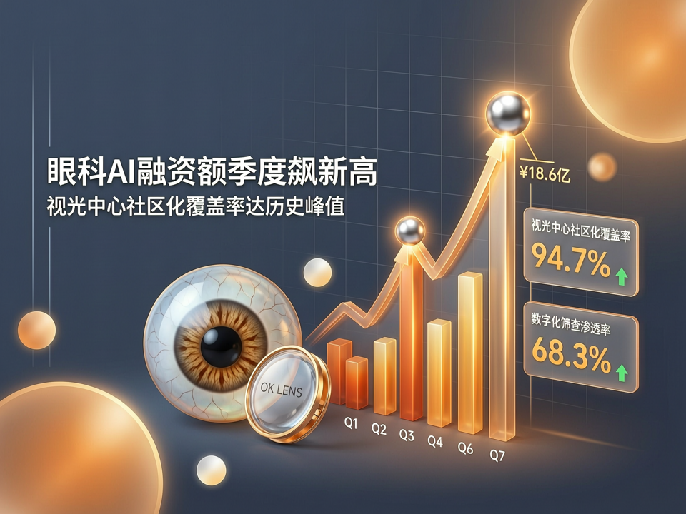 市场数据透视:眼科AI融资额季度飙新高,视光中心社区化覆盖率达历史峰值