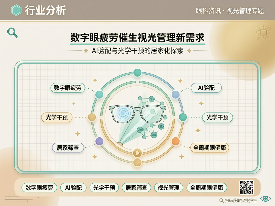 数字眼疲劳催生视光管理新需求:AI验配与光学干预的居家化探索