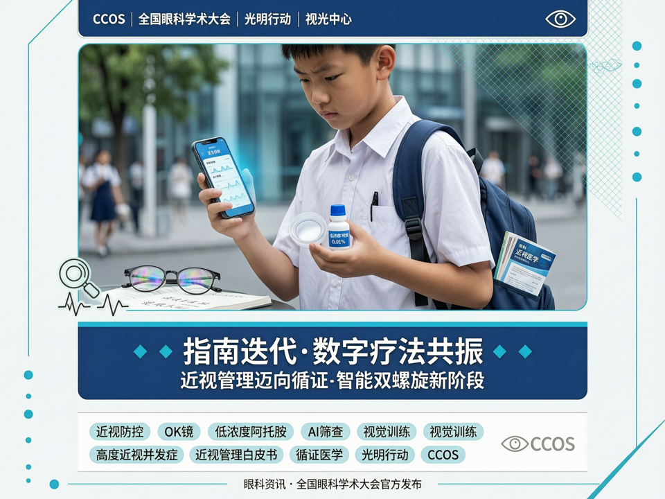 【快讯】指南迭代与数字疗法共振:近视管理迈向“循证-智能”双螺旋新阶段