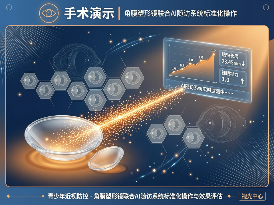 手术演示赋能视光门诊:角膜塑形镜联合AI随访系统的标准化操作与效果评估
