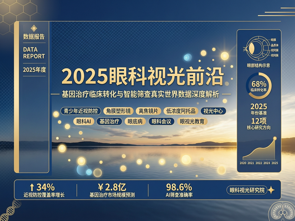 数据报告 | 2025眼科视光前沿:基因治疗临床转化与智能筛查真实世界数据深度解析