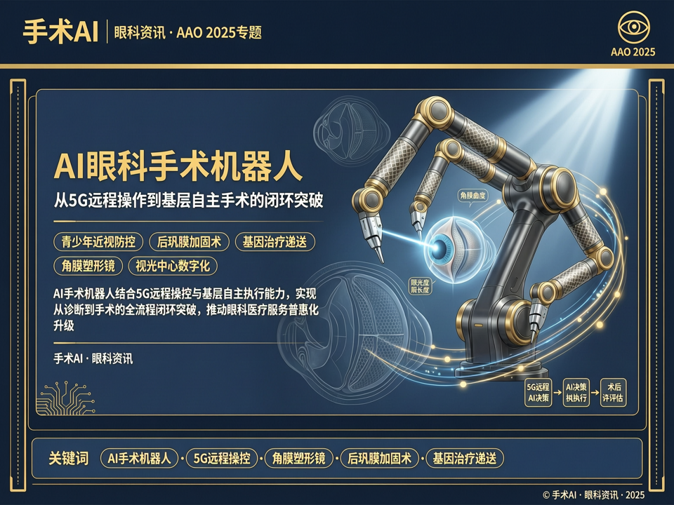 AI眼科手术机器人:从5G远程操作到基层自主手术的闭环突破