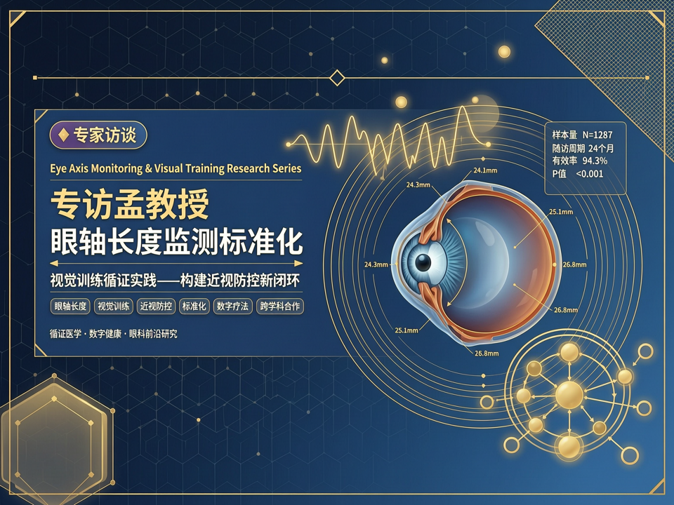 专访孟教授:眼轴长度监测标准化与视觉训练循证实践——构建近视防控新闭环