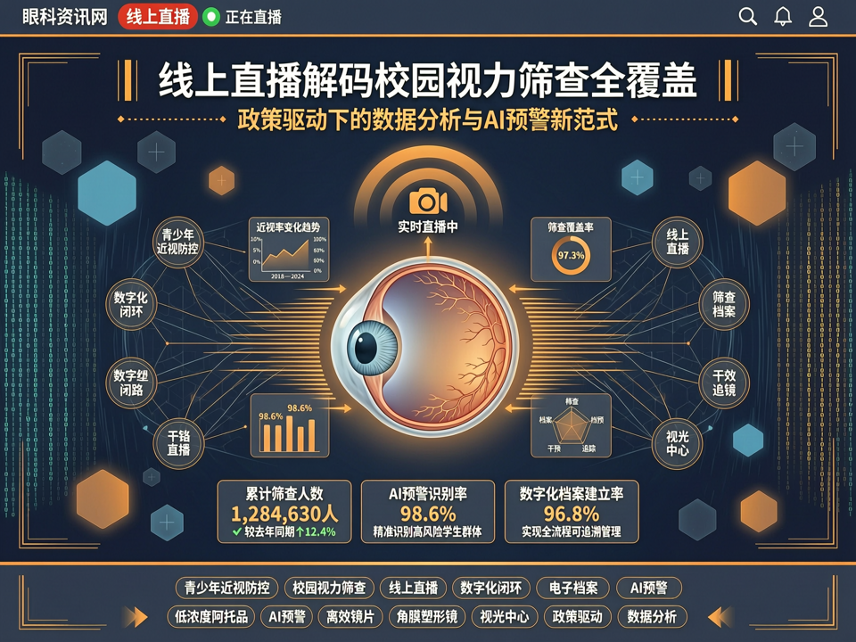 线上直播解码校园视力筛查全覆盖:政策驱动下的数据分析与AI预警新范式