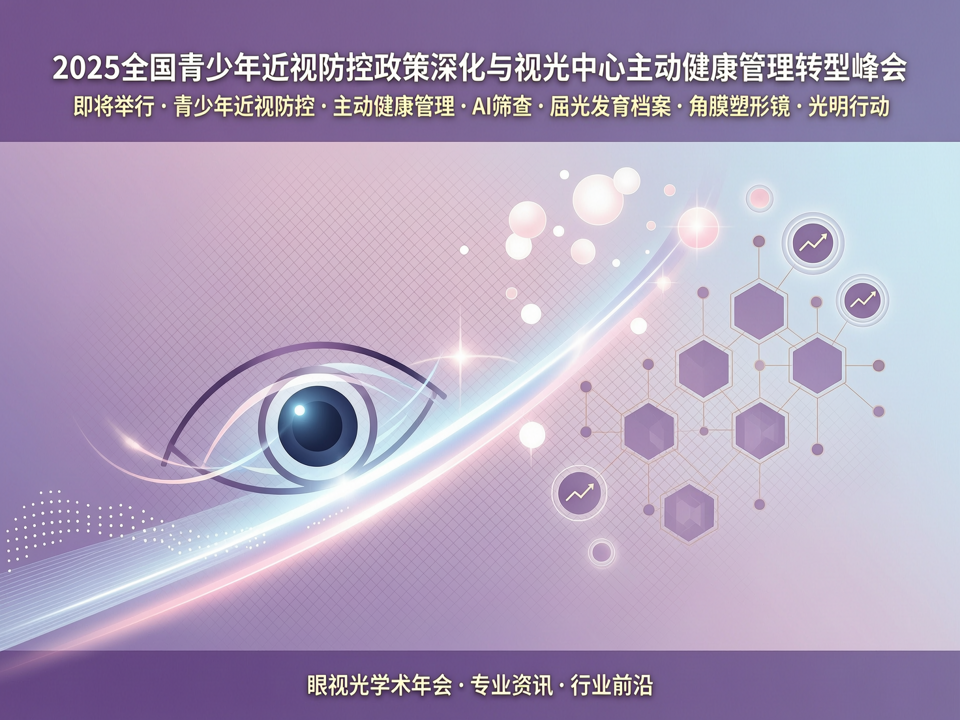 2025全国青少年近视防控政策深化与视光中心主动健康管理转型峰会