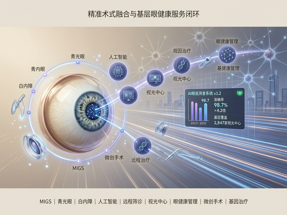 眼科企业“精准术式融合与基层眼健康服务闭环”战略:以MIGS与AI筛诊重塑产业新生态