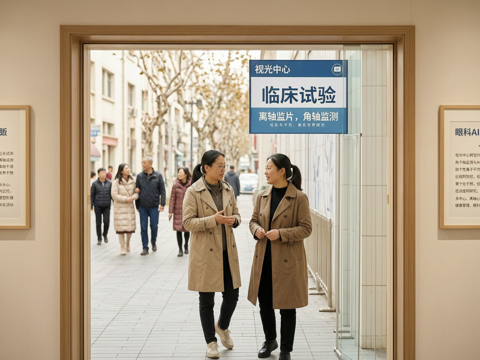 视光中心转型升级中的临床试验新视角:基于眼轴监测与AI辅助的个性化离焦干预真实世界研究