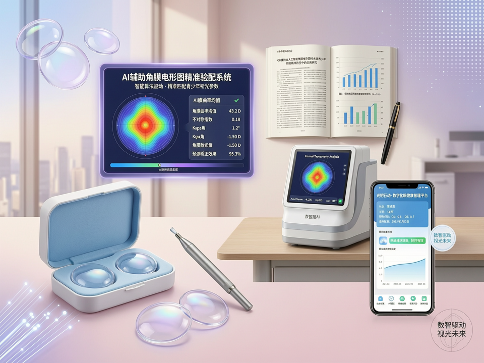 数智驱动与学术共振:我院视光中心发布OK镜联合AI角膜地形图精准验配新成果