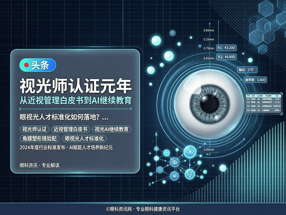 视光师认证元年:从近视管理白皮书到AI继续教育,眼视光人才标准化如何落地?