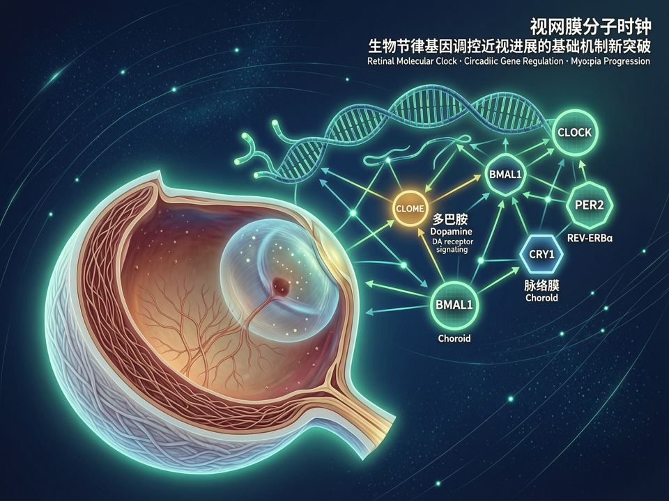 视网膜“分子时钟”与近视:生物节律基因调控眼轴增长的基础研究新突破