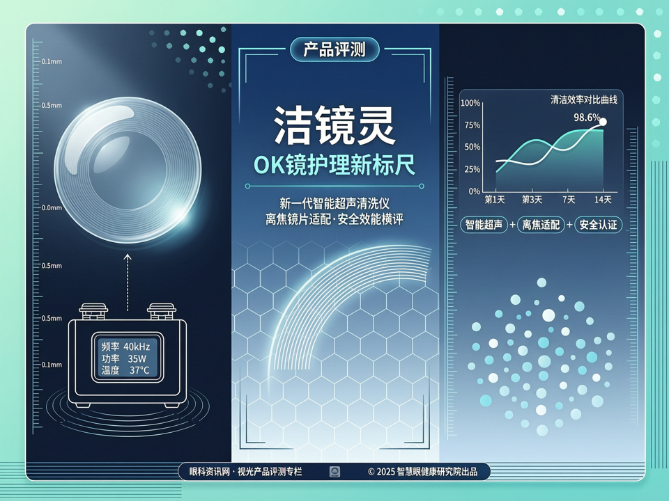 OK镜护理新标尺:新一代智能超声清洗仪“洁镜灵”离焦镜片适配与安全效能横评