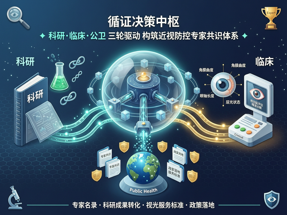 “科研-临床-公卫”三轮驱动:【专家名录】如何构筑近视防控的“循证决策中枢”?