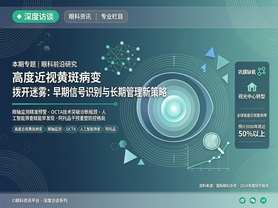 深度访谈 | 拨开迷雾:高度近视黄斑病变的早期信号识别与长期管理新策略