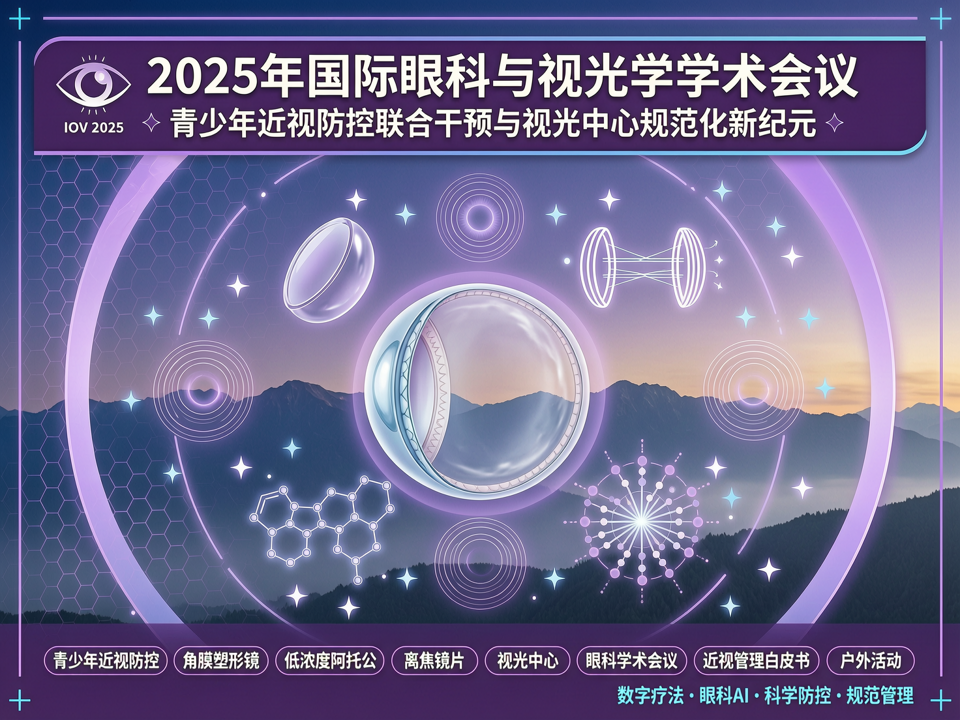 2025年国际眼科与视光学学术会议前瞻:青少年近视防控的联合干预与视光中心规范化新纪元