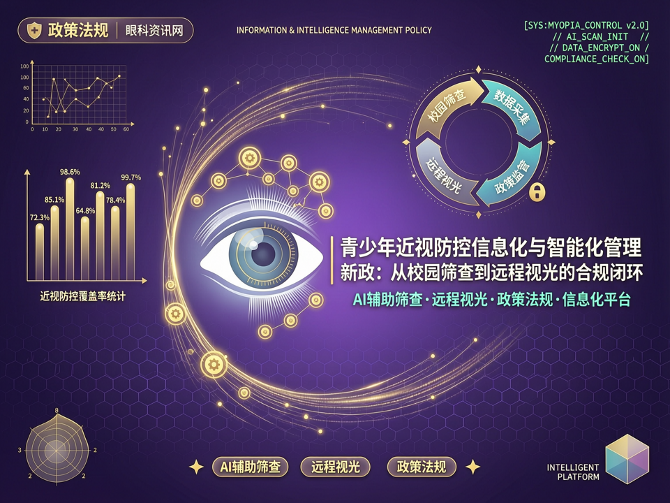 青少年近视防控信息化与智能化管理新政:从校园筛查到远程视光的合规闭环
