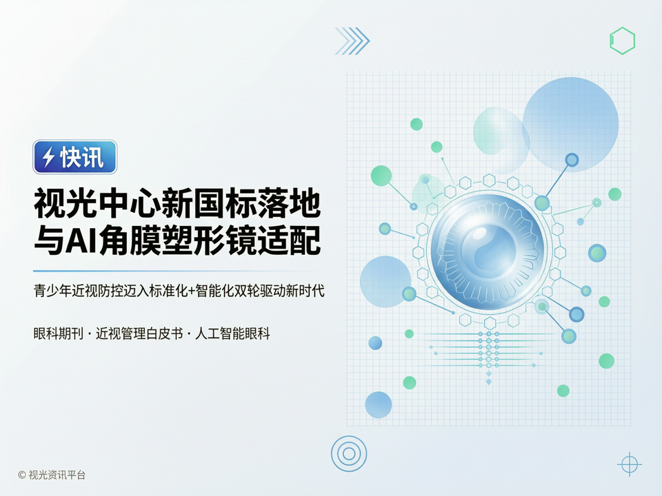 【快讯】视光中心新国标落地与AI角膜塑形镜适配:青少年近视防控迈入“标准化+智能化”双轮驱动