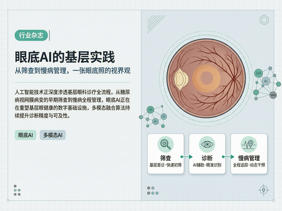 眼底AI的基层实践:从筛查到慢病管理,一张眼底照的 “视” 界观