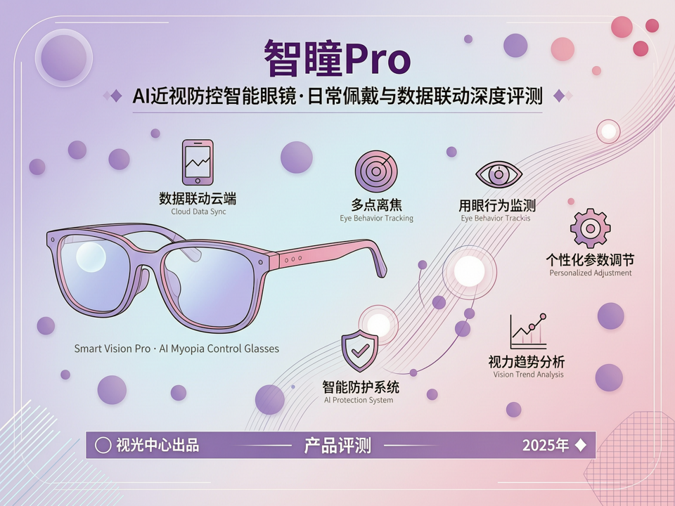 智能防护与精准干预:一款新型AI近视防控智能眼镜“智瞳Pro”日常佩戴与数据联动深度评测