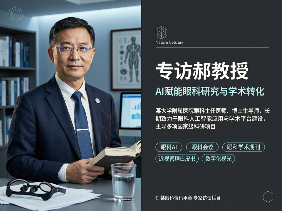 专访郝教授:AI赋能眼科期刊与学术会议,推动视光研究规范化与成果转化