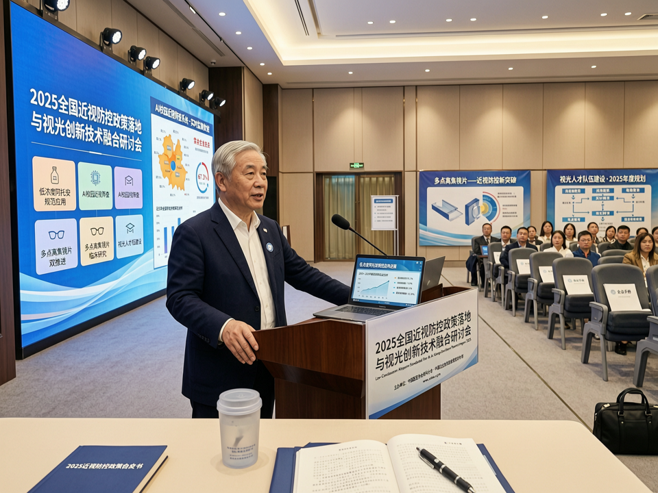 2025全国近视防控政策落地与视光创新技术融合研讨会:低浓度阿托品规范应用与AI校园筛查双推进