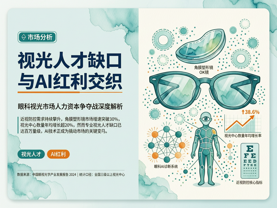视光人才缺口与AI红利交织:眼科视光市场“人力资本”争夺战