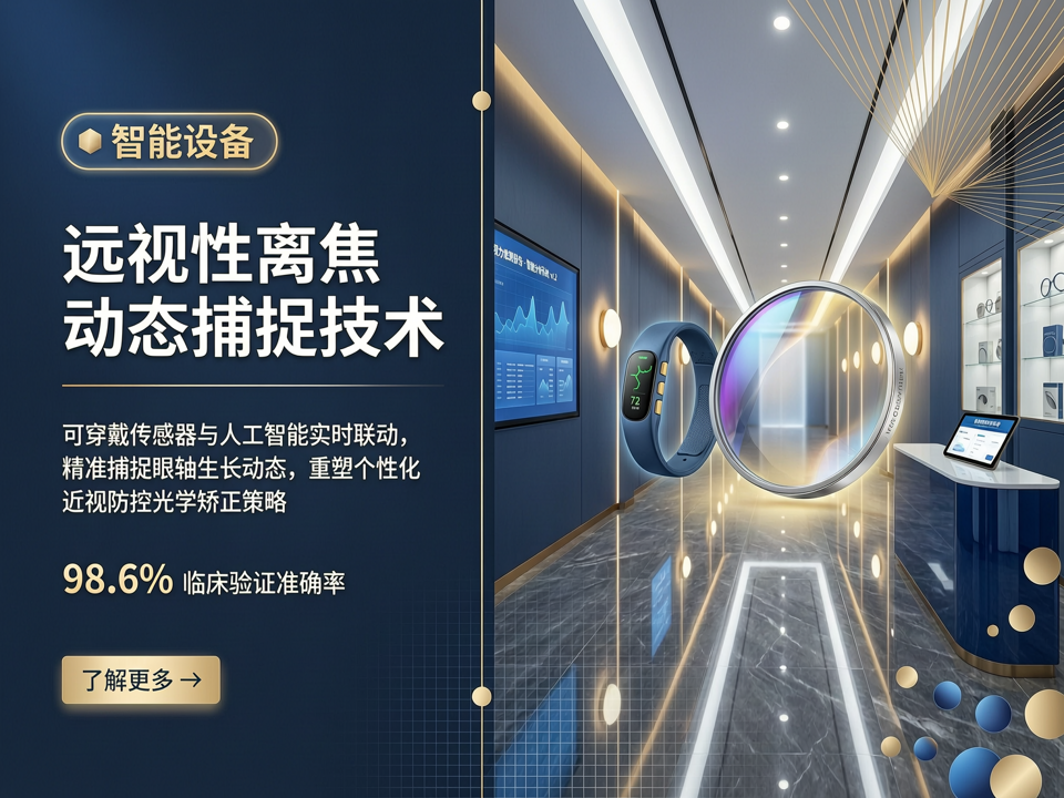 智能设备捕捉“远视性离焦”动态:可穿戴传感器与AI联动重塑近视防控光学策略