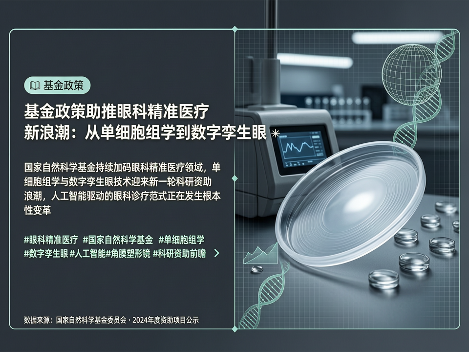 基金政策助推眼科精准医疗新浪潮:从单细胞组学到数字孪生眼的科研资助前瞻
