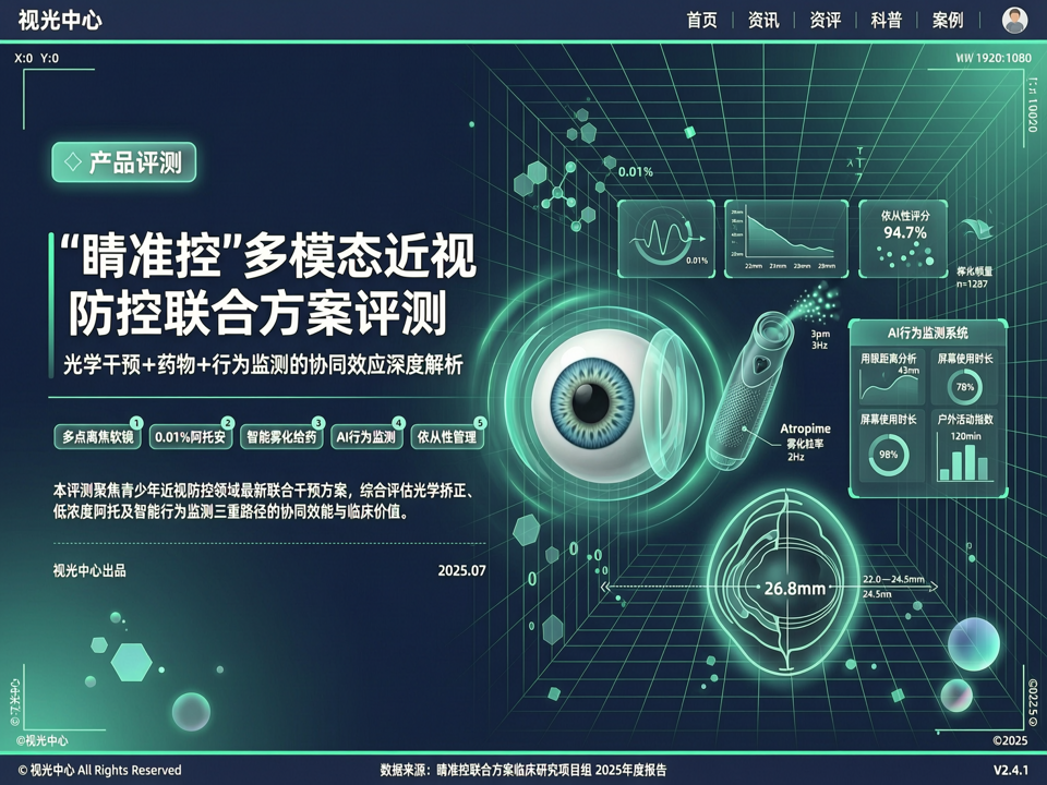 “睛准控”多模态近视防控联合方案评测:光学干预+药物+行为监测的协同效应