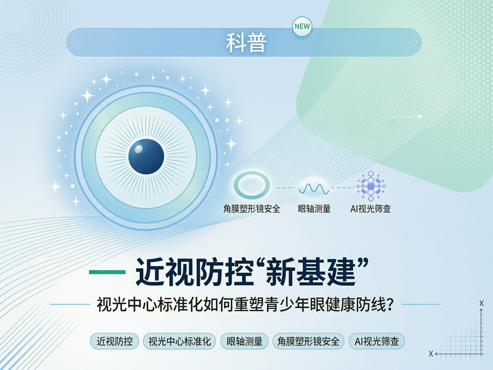 近视防控“新基建”:视光中心标准化如何重塑青少年眼健康防线?