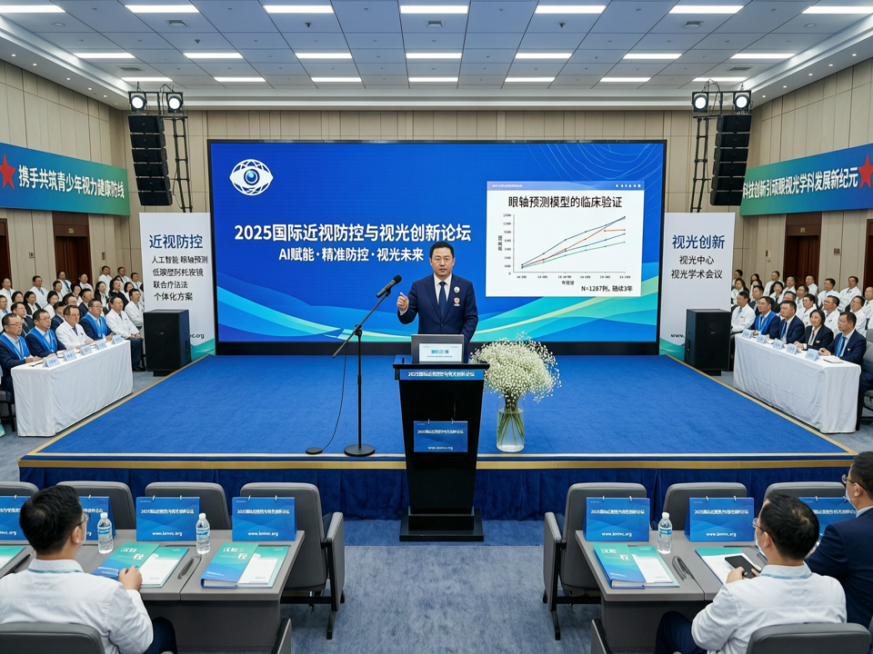 2025国际近视防控与视光创新论坛:人工智能重塑眼轴预测,低浓度阿托品联合角膜塑形镜个体化方案新突破