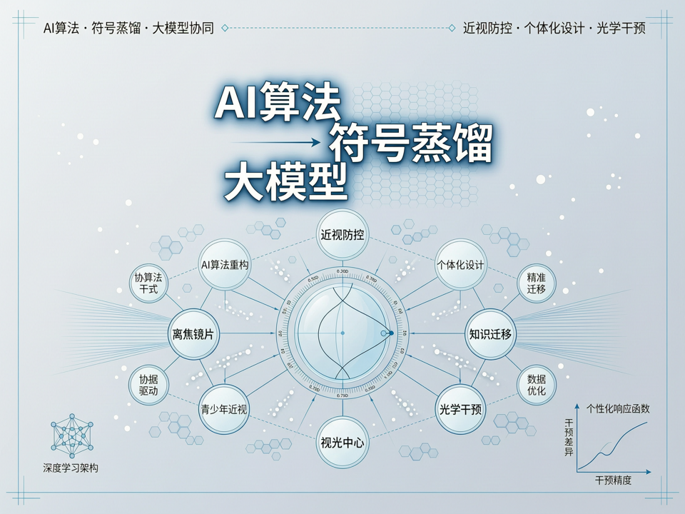 符号蒸馏与大模型协同:AI算法重构离焦镜片个体化设计的知识迁移新范式