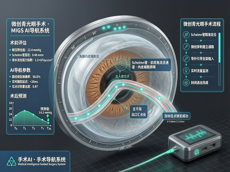 AI导航的微创青光眼手术:从Schlemm管定位到术后降眼压预测的智能闭环