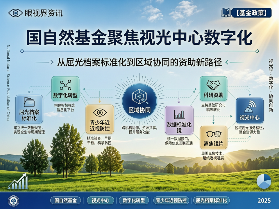 国自然基金聚焦视光中心数字化:从屈光档案标准化到区域协同的资助新路径
