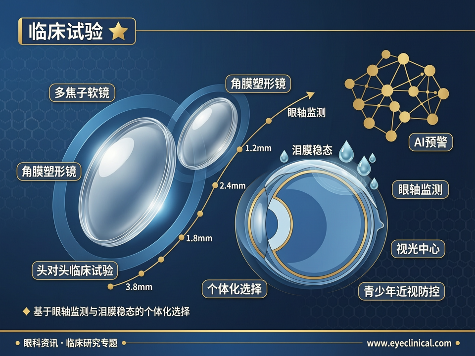 多焦点软镜与角膜塑形镜的长期安全性头对头临床试验:基于眼轴监测与泪膜稳态的个体化选择