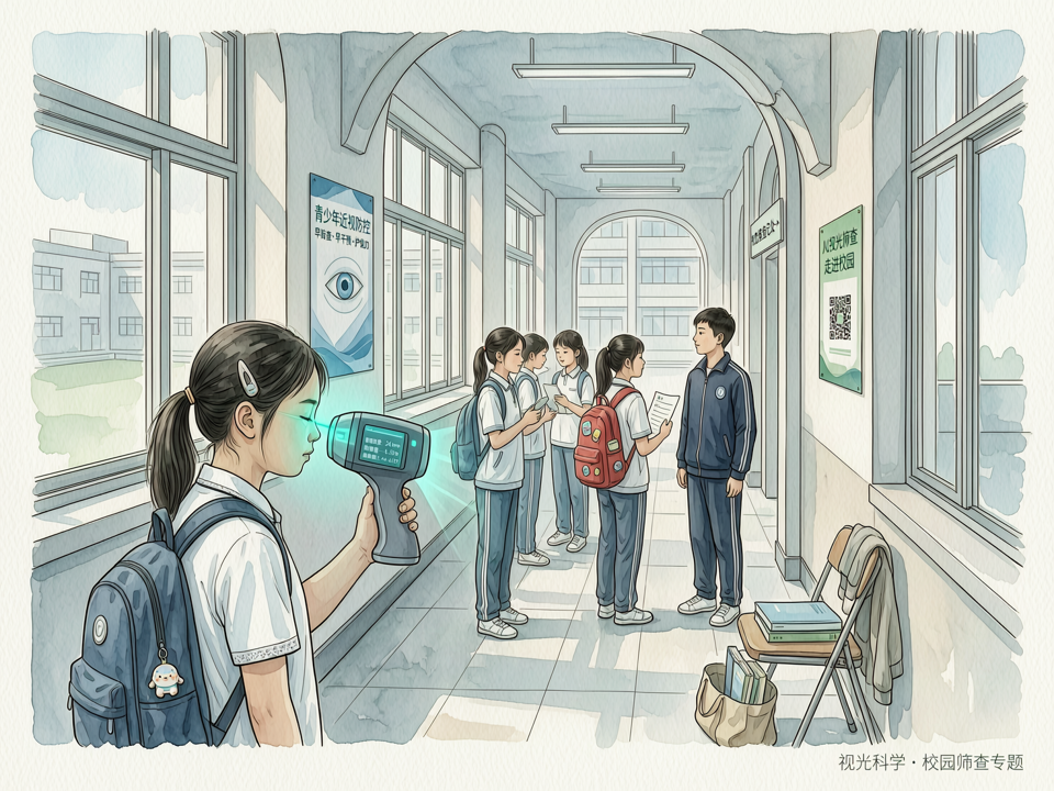 AI视光筛查走进校园:数据驱动下的早期近视预警与分级管理实践