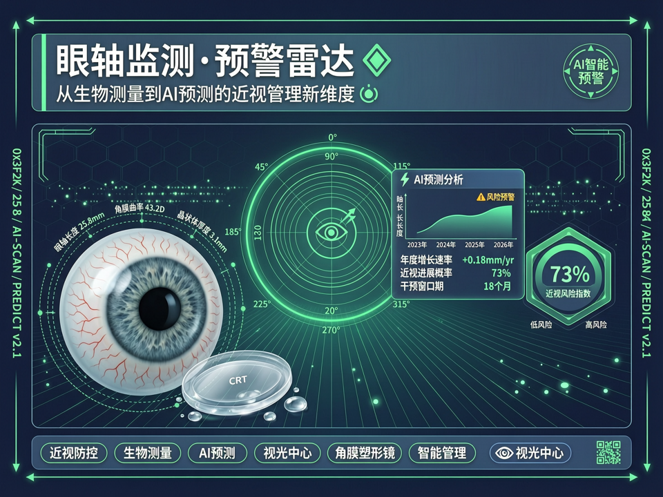 眼轴监测“预警雷达”:从生物测量到AI预测的近视管理新维度