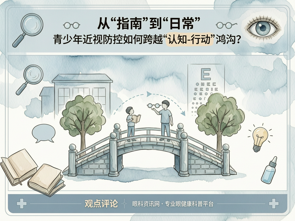从“指南”到“日常”:青少年近视防控如何跨越“认知-行动”鸿沟?