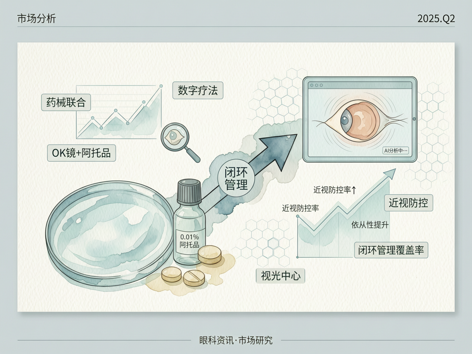 眼科视光市场的“药械联合”与“数字疗法”双驱:从单一干预到闭环管理