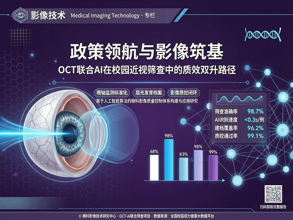 政策领航与影像筑基:OCT联合AI在校园近视筛查中的质效双升路径