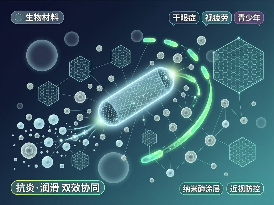 仿生纳米酶涂层泪道栓:眼科生物材料在青少年干眼与视疲劳协同管理中的“抗炎-润滑”双效新策略